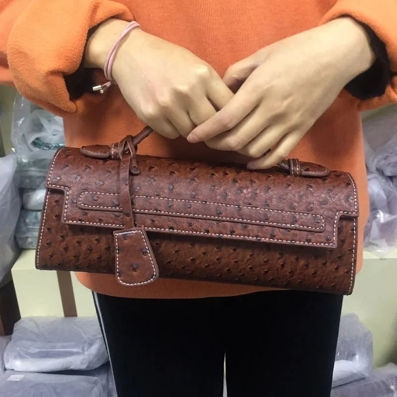 Cora Luxe Ostrich Bag